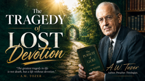 Graphic of Tozer's "Lost Devotion" article