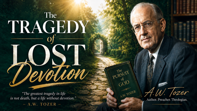 Graphic of Tozer's "Lost Devotion" article