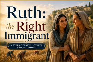 Graphic for Article on Ruth, the Right Immigrant
